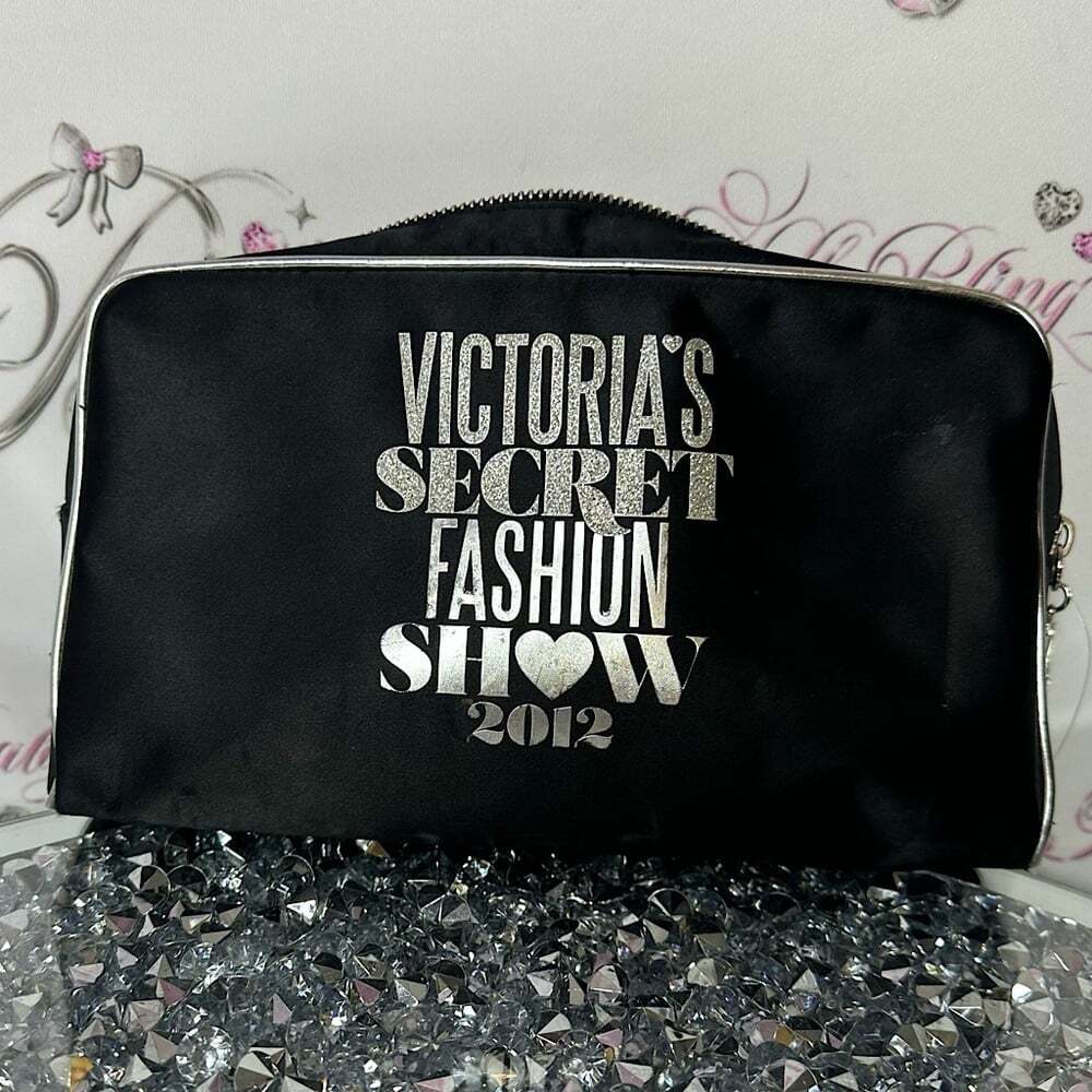 Victoria's Secret bag 2012 Black Fashion Show purse 👛 silver black rare limited
